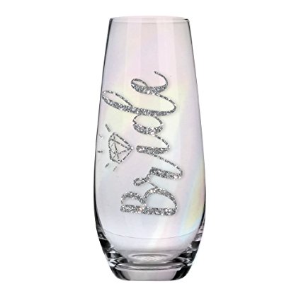 Bride - 10 oz Stemless Champagne Glass - Bridal Shower Gift, Wedding Gift, Engagement Gift